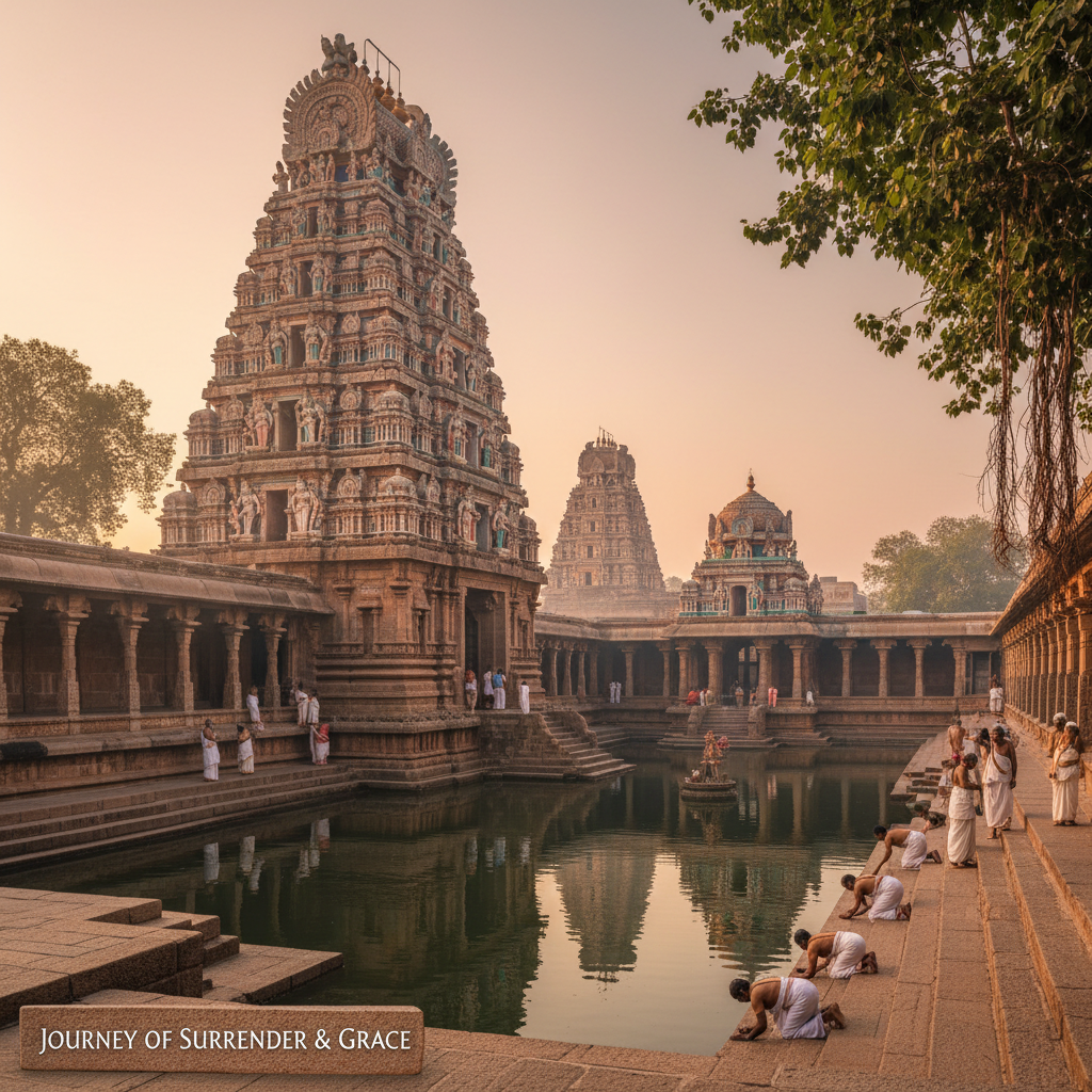 Tirupati · Srirangam · Kanchipuram Divya Desam — pilgrimage tour visiting Tirupati, Srirangam, Kanchipuram