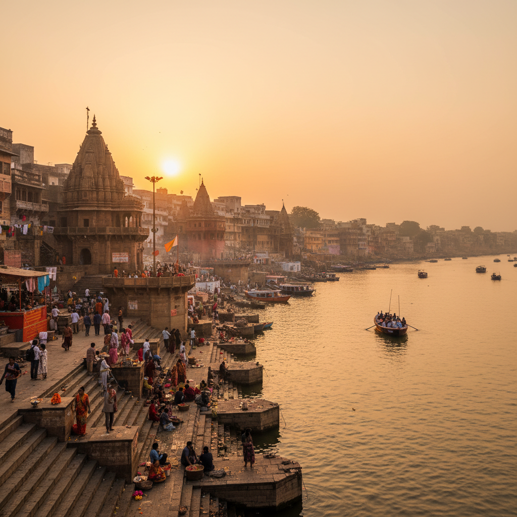 Varanasi — sacred temple city in Uttar Pradesh, deity Lord Shiva