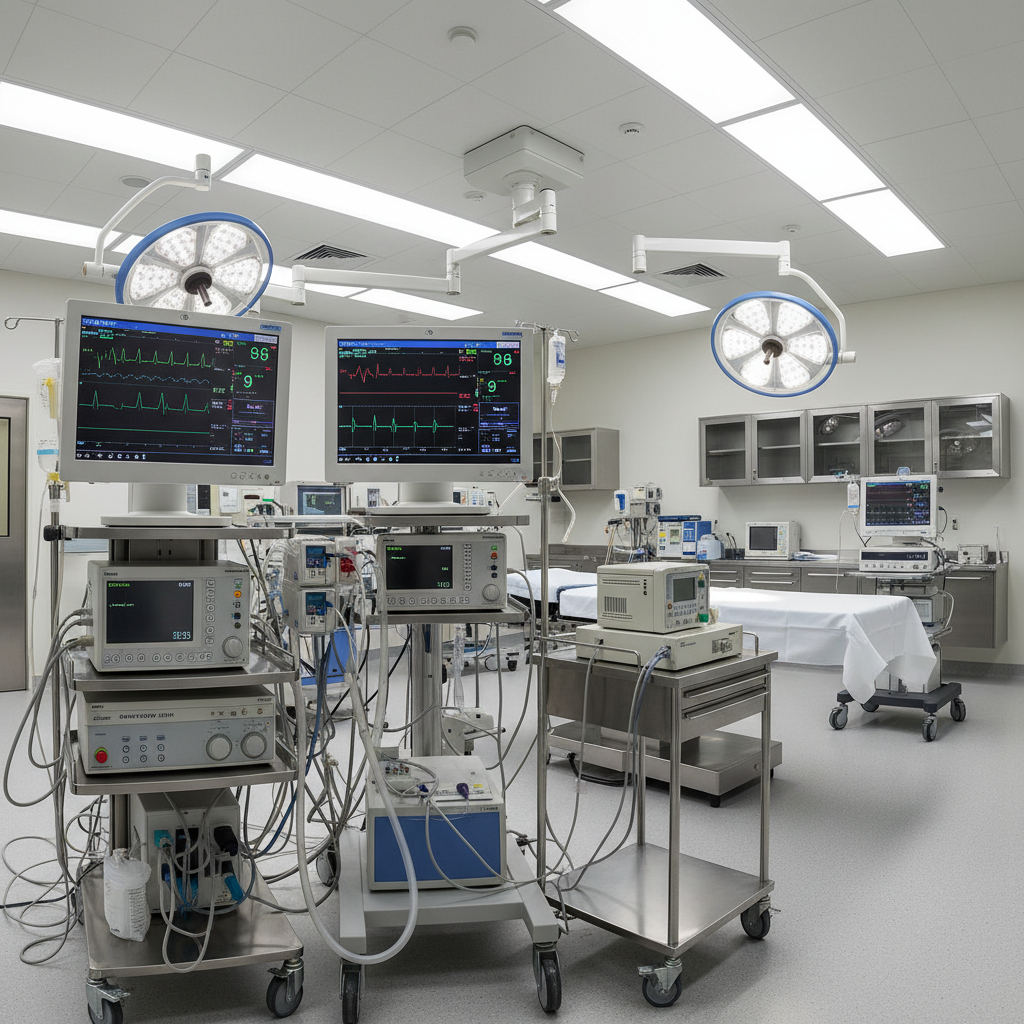 Medical equipment and healthcare devices in clinical setting