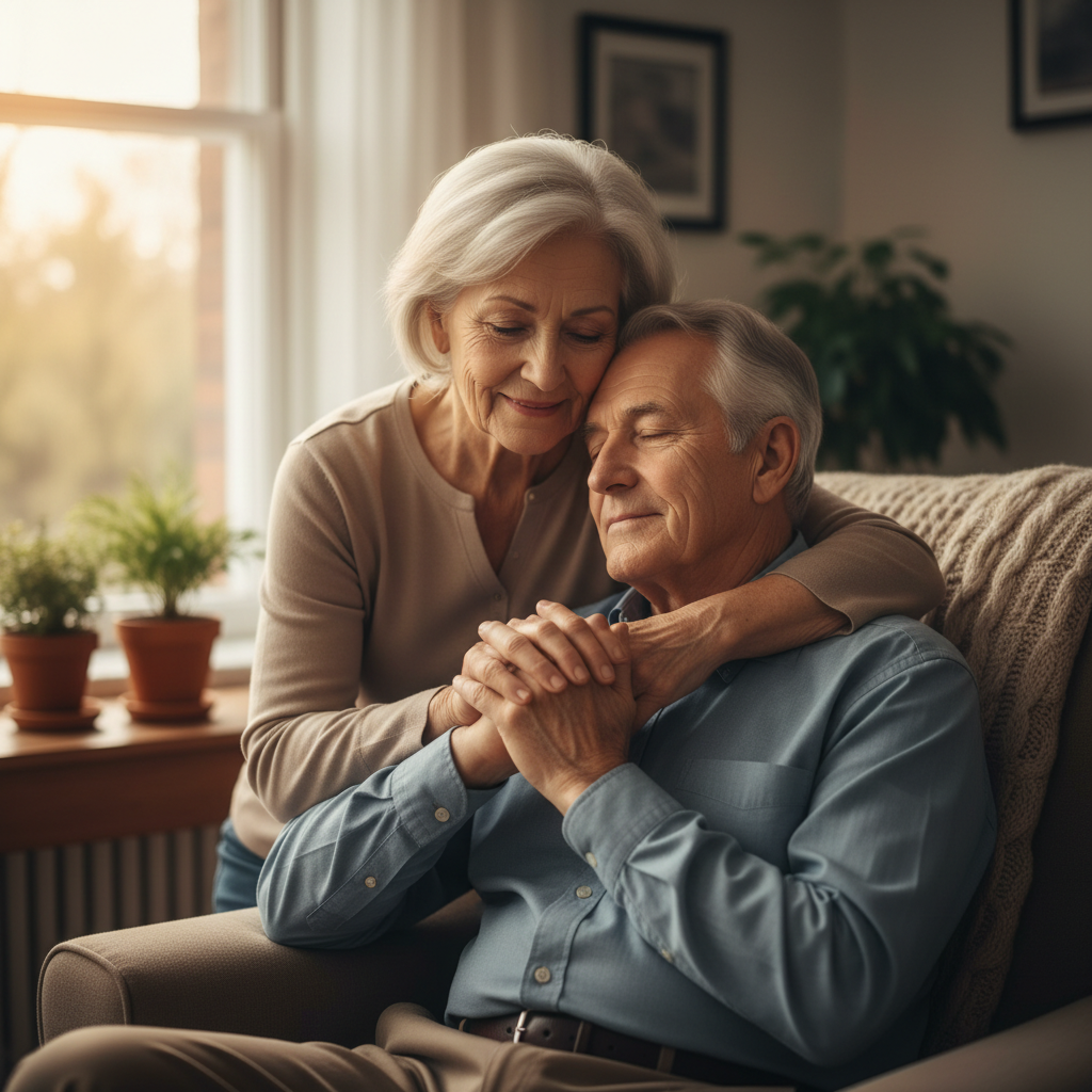 José Carlos e Maria em seu aniversário de 50 anos de casamento