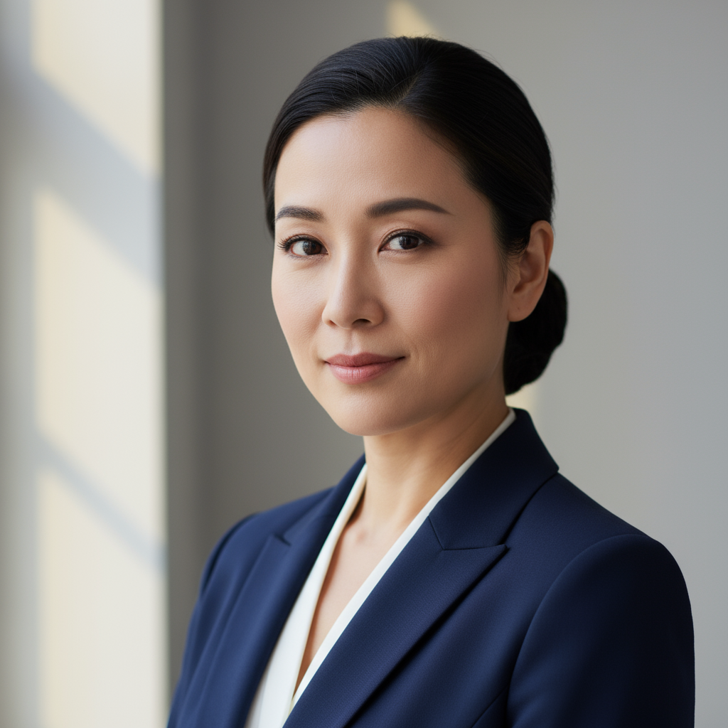 Tomoko Ishida, Head of IT Operations at Solara Logistics, professional headshot