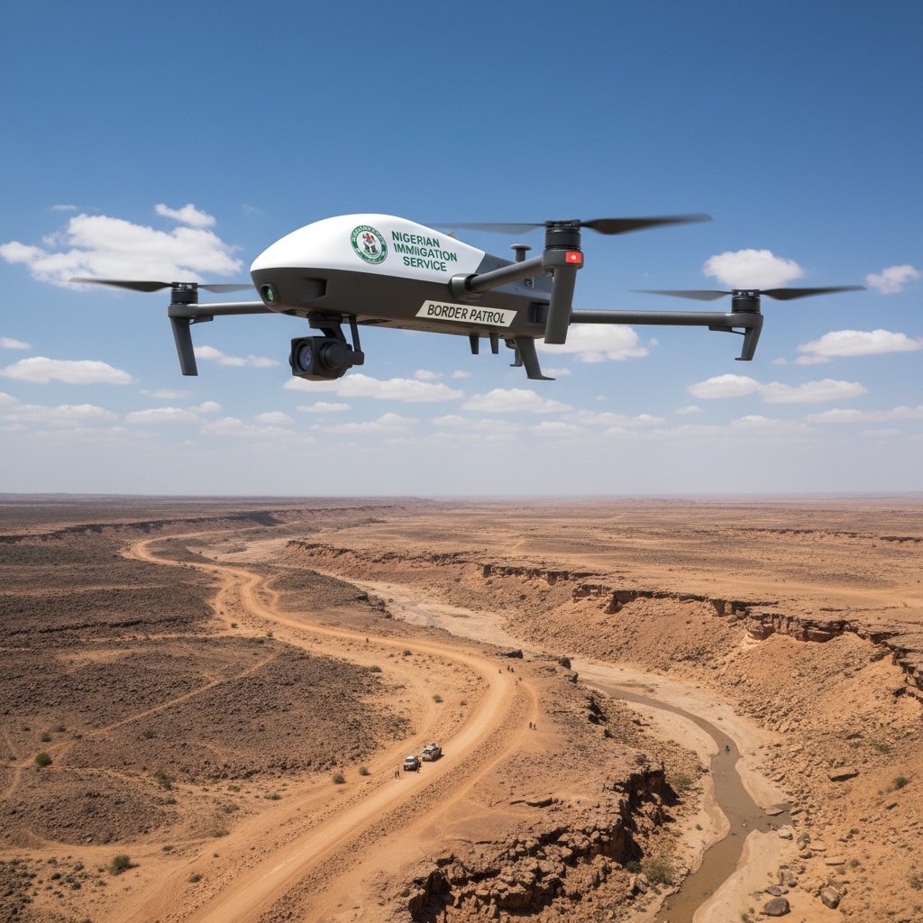 Drone surveillance operations for Nigerian Immigration Service border monitoring