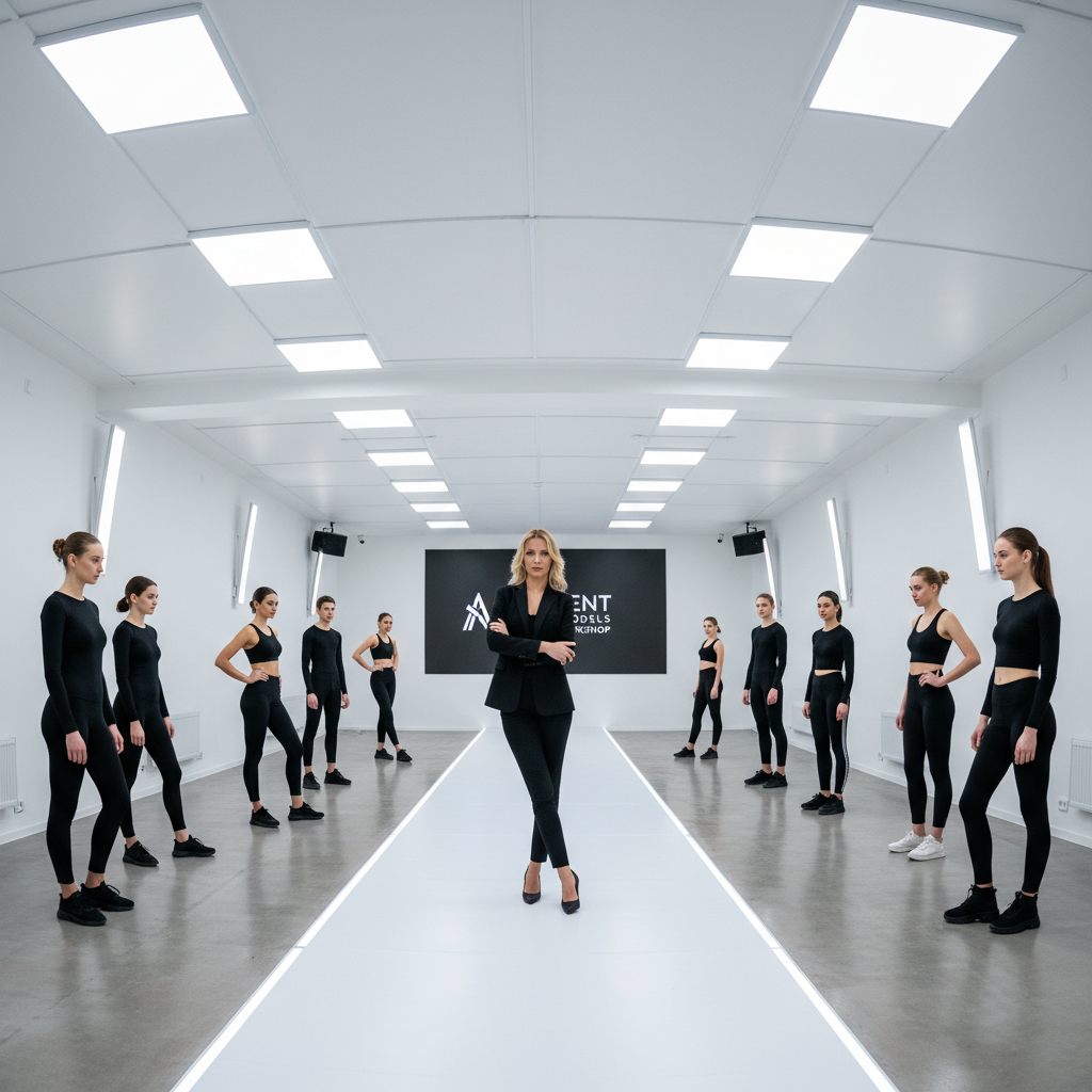 Professional modeling workshop in New York studio