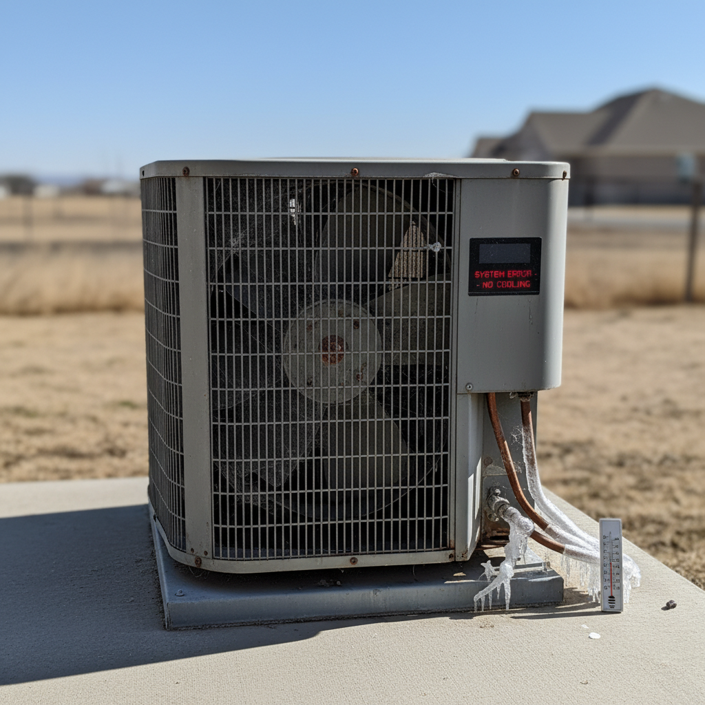 Lennox XC21-060 + Air Handler — No cooling, error code E228. Ice buildup on refrigerant lines inside air handler. Unit short-cycling every 8 minutes. repair case CASE #0389