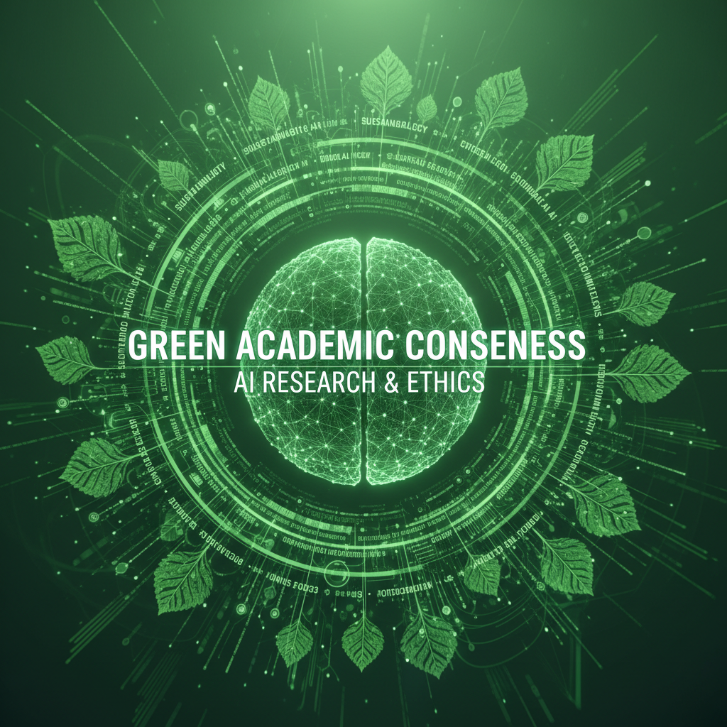 Green academic research visualization