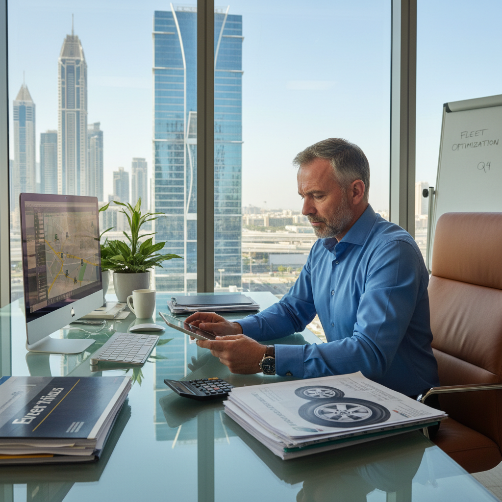 Ahmed Al-Rashidi fleet manager Dubai UAE tire buyer