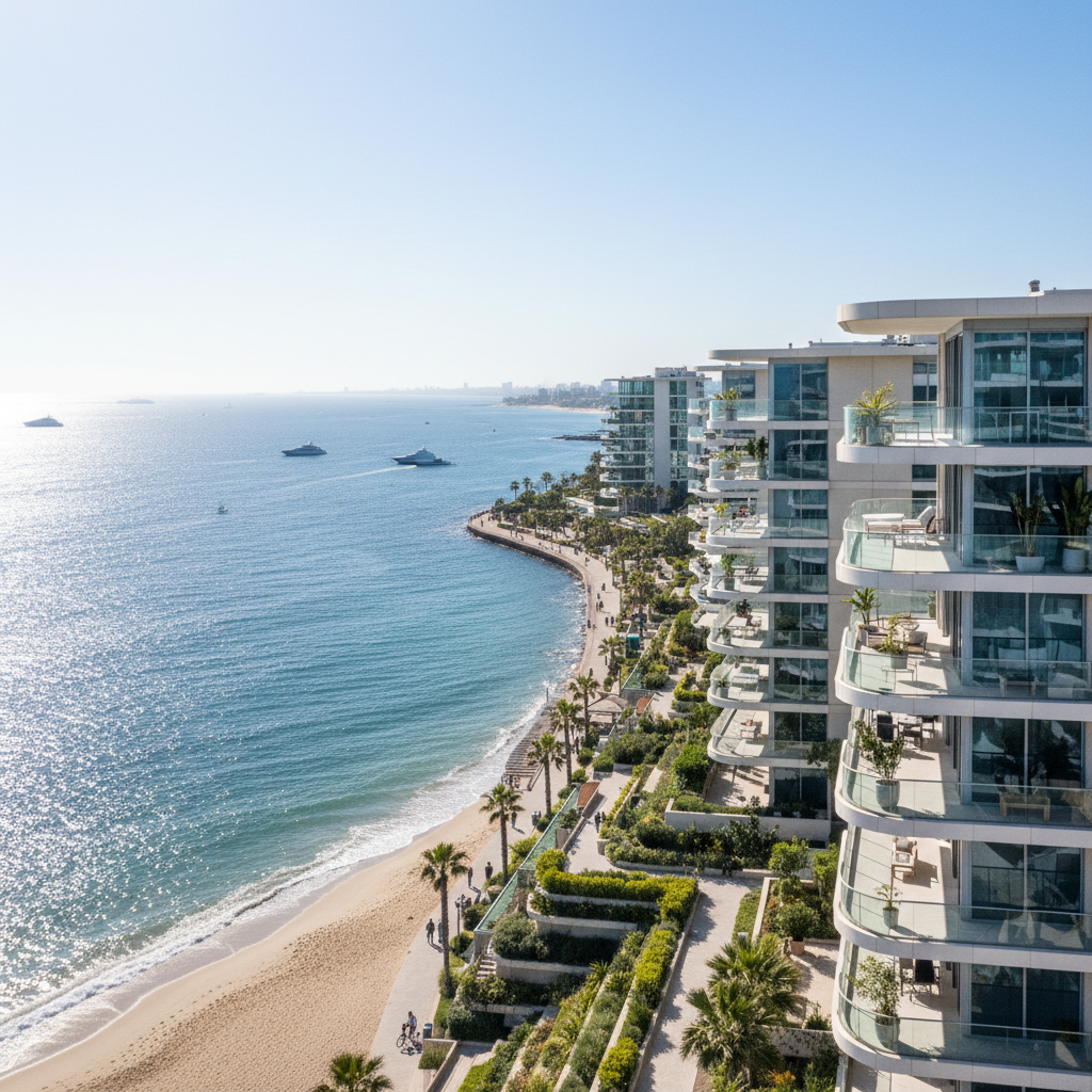 Coastal city Mangaluru with sea-facing residential properties
