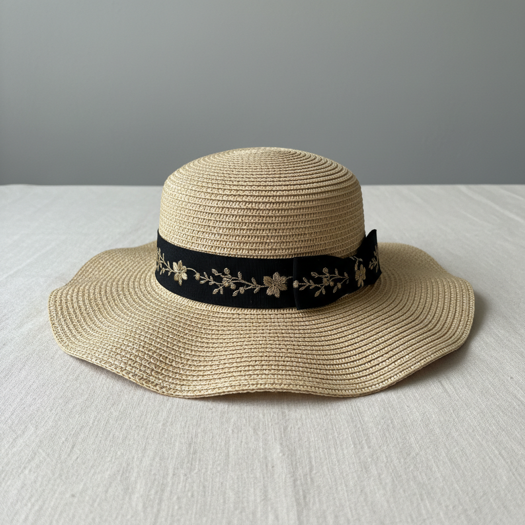 Khaki wide-brim safari hat, UV protection, outdoor adventure Kenya