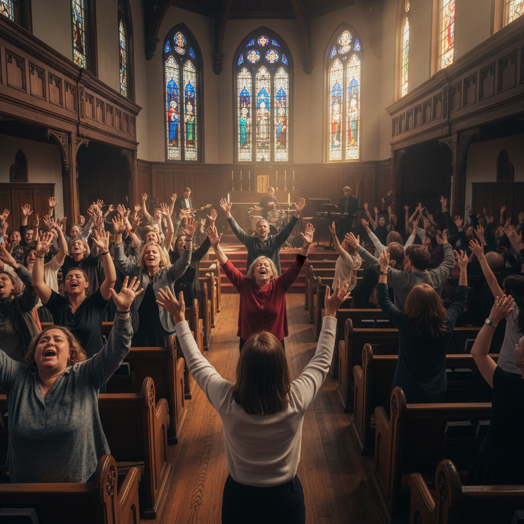 Assemblée de Dieu de France — culte et adoration en église pentecôtiste
