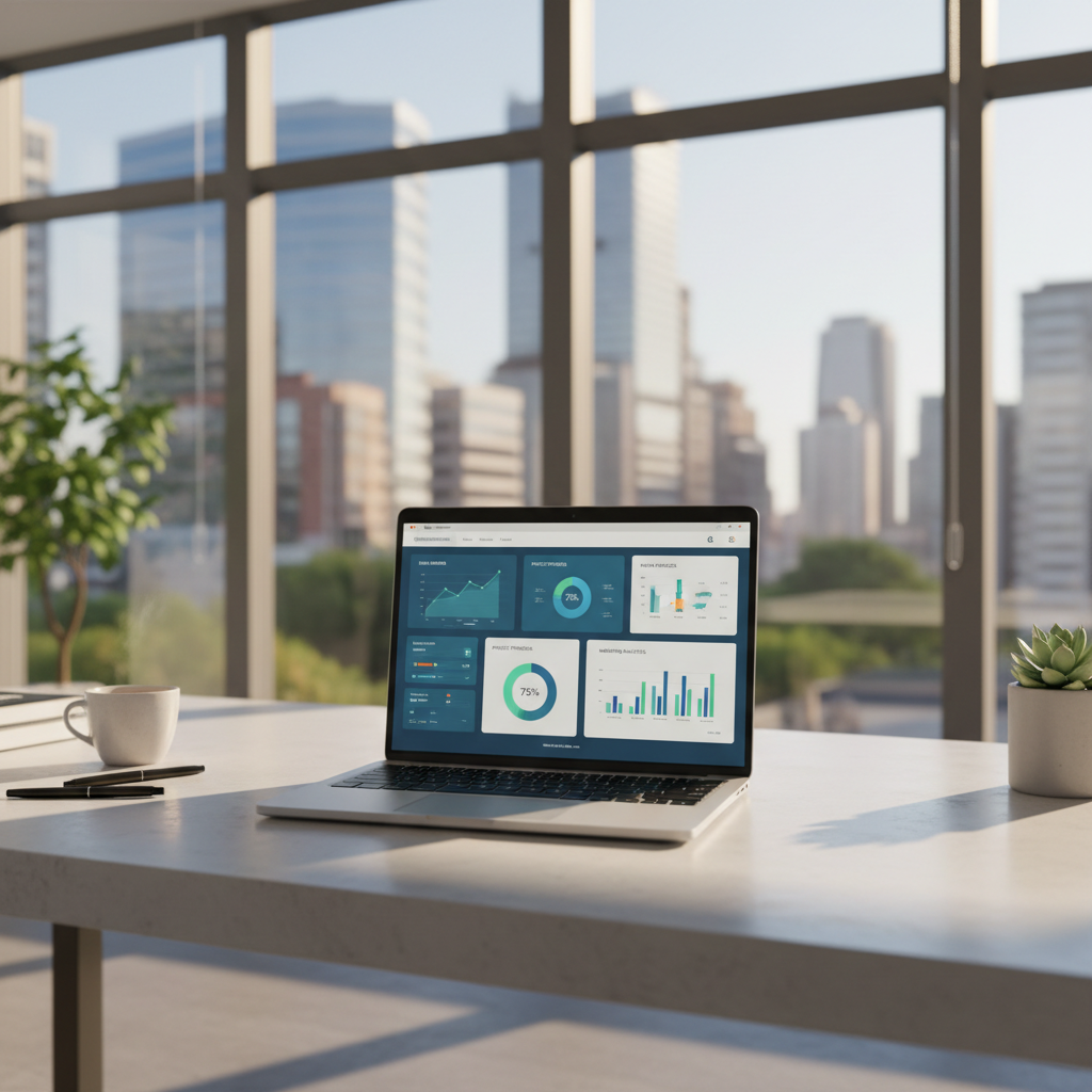 Modern dashboard interface showing real-time background check analytics with colorful charts and progress indicators