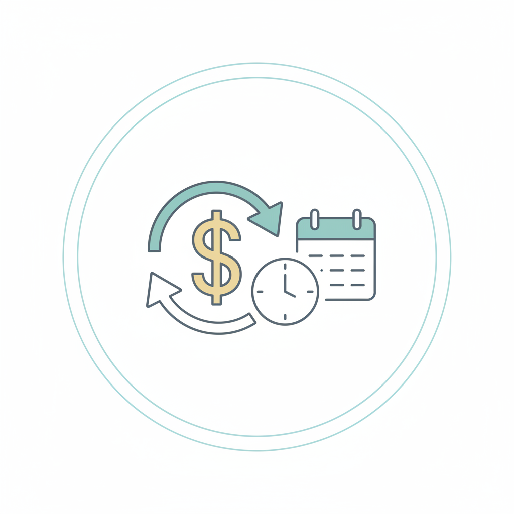 Time to financial goals icon