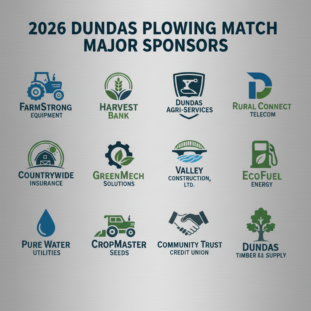 2026 Dundas Plowing Match major sponsors logo compilation