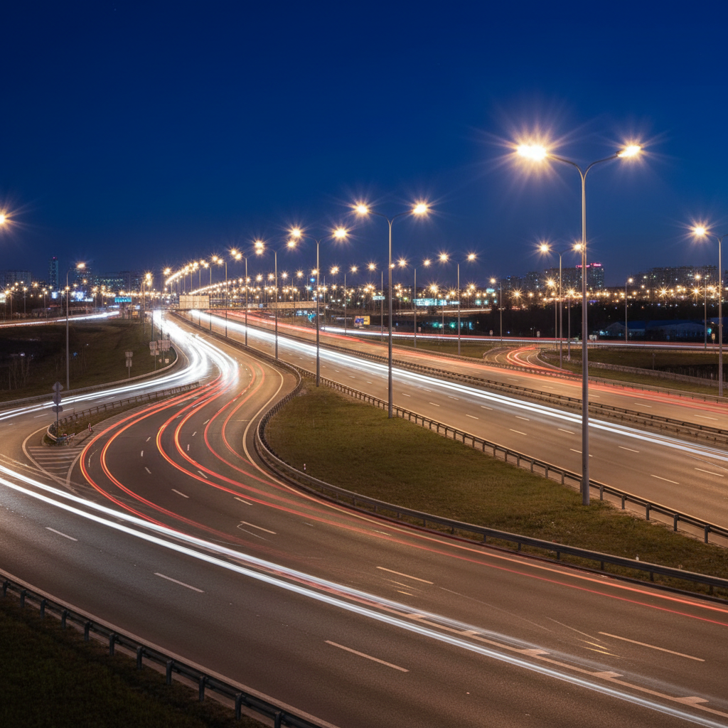 Дорожное освещение МКАД-17 — реализованный проект MLS Light по освещению