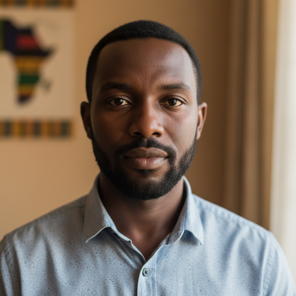 Sipho Dlamini, smiling South African man in his 30s