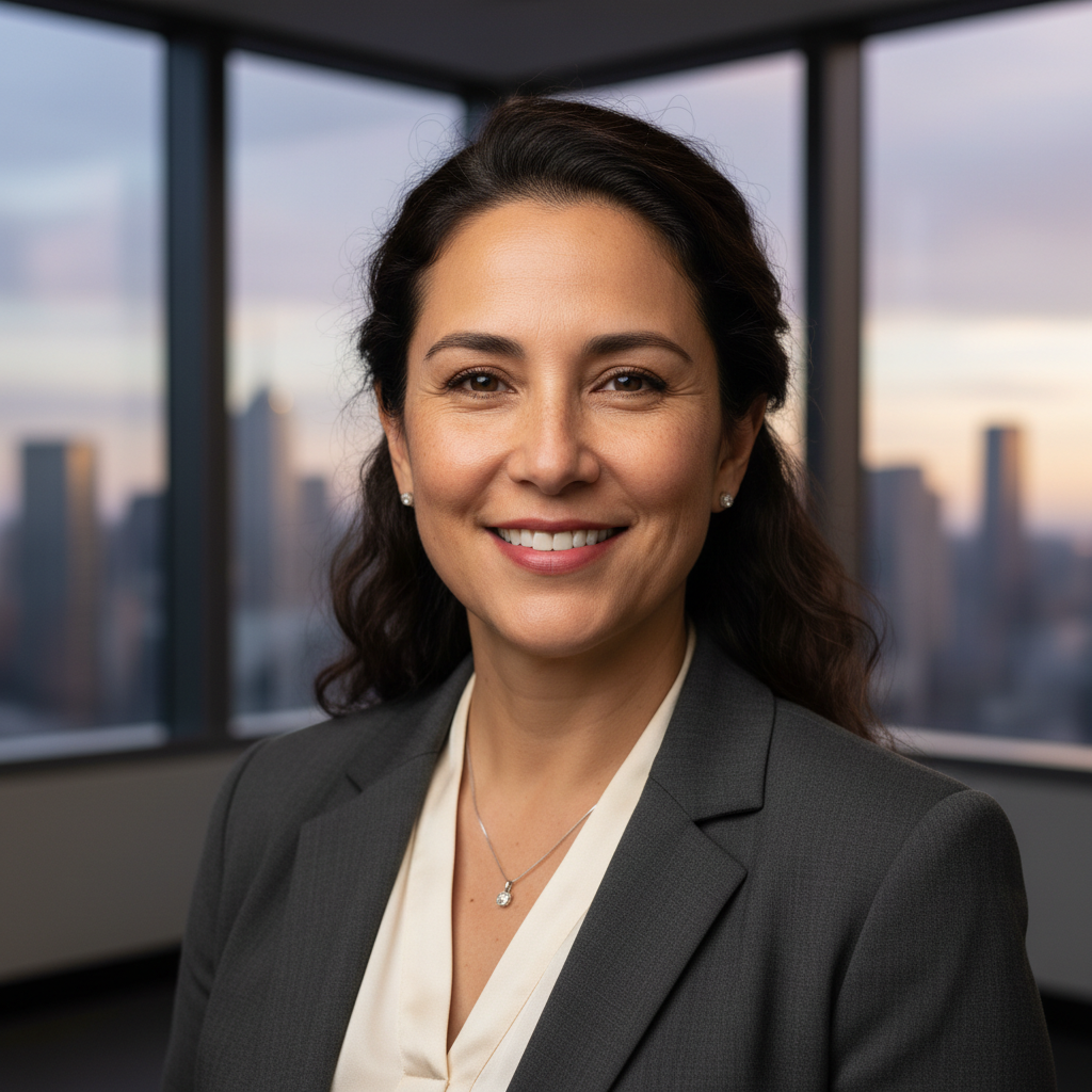 Professional headshot of Emily Watson, Chief Executive Officer