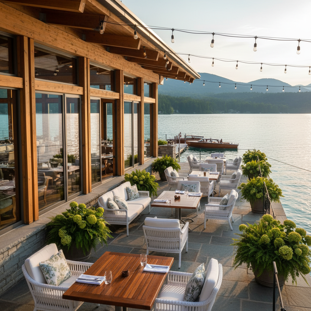 Upscale lakeside restaurant in Lake Tahoe