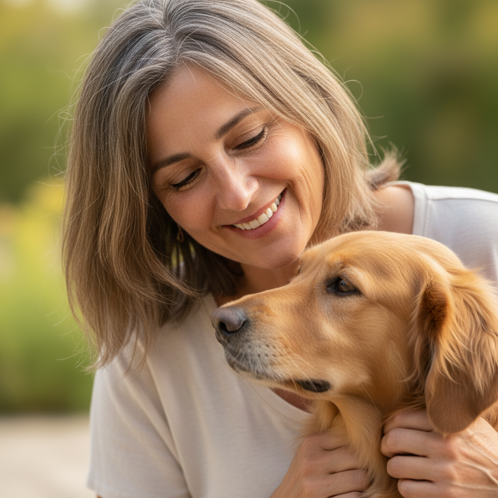 Priya Sharma, smiling woman with dark hair, dogfob owner in Austin Texas