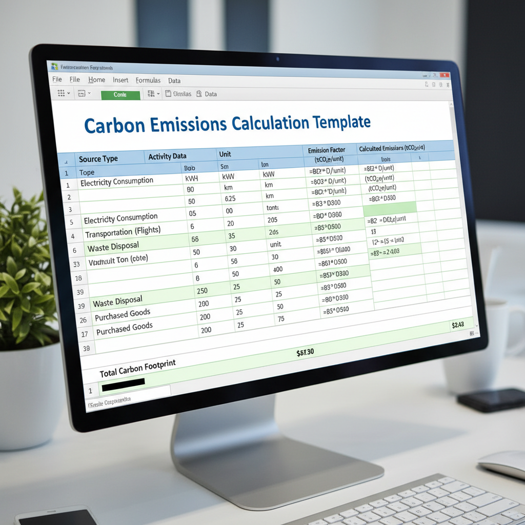 Excel spreadsheet open on laptop showing fuel budget calculator and cost per km formula for transport business