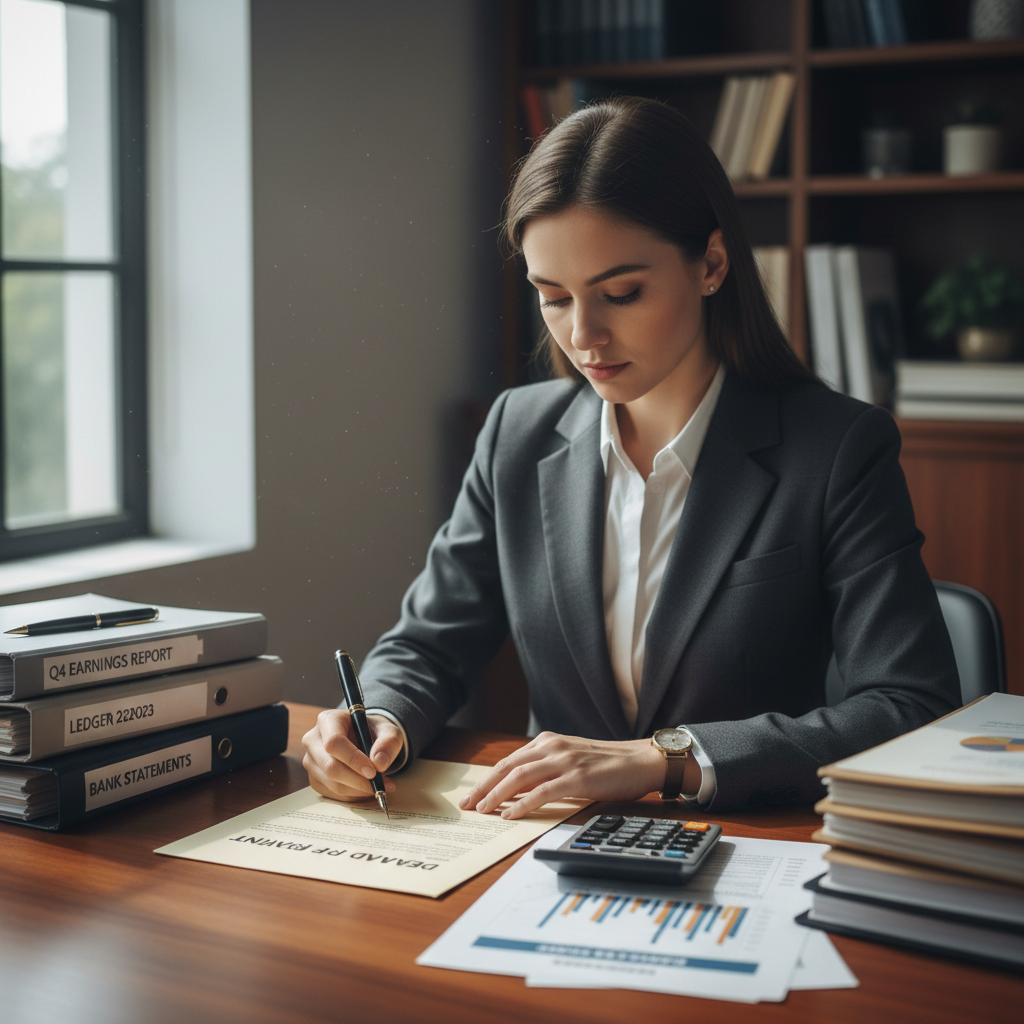 Skyler Cornish, Bookkeeping and Payroll Manager, organizing financial records