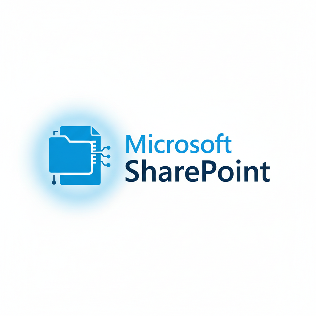 Microsoft SharePoint logo - blue enterprise document management icon