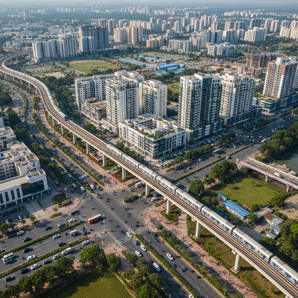 Joka Metro area showing urban development and infrastructure