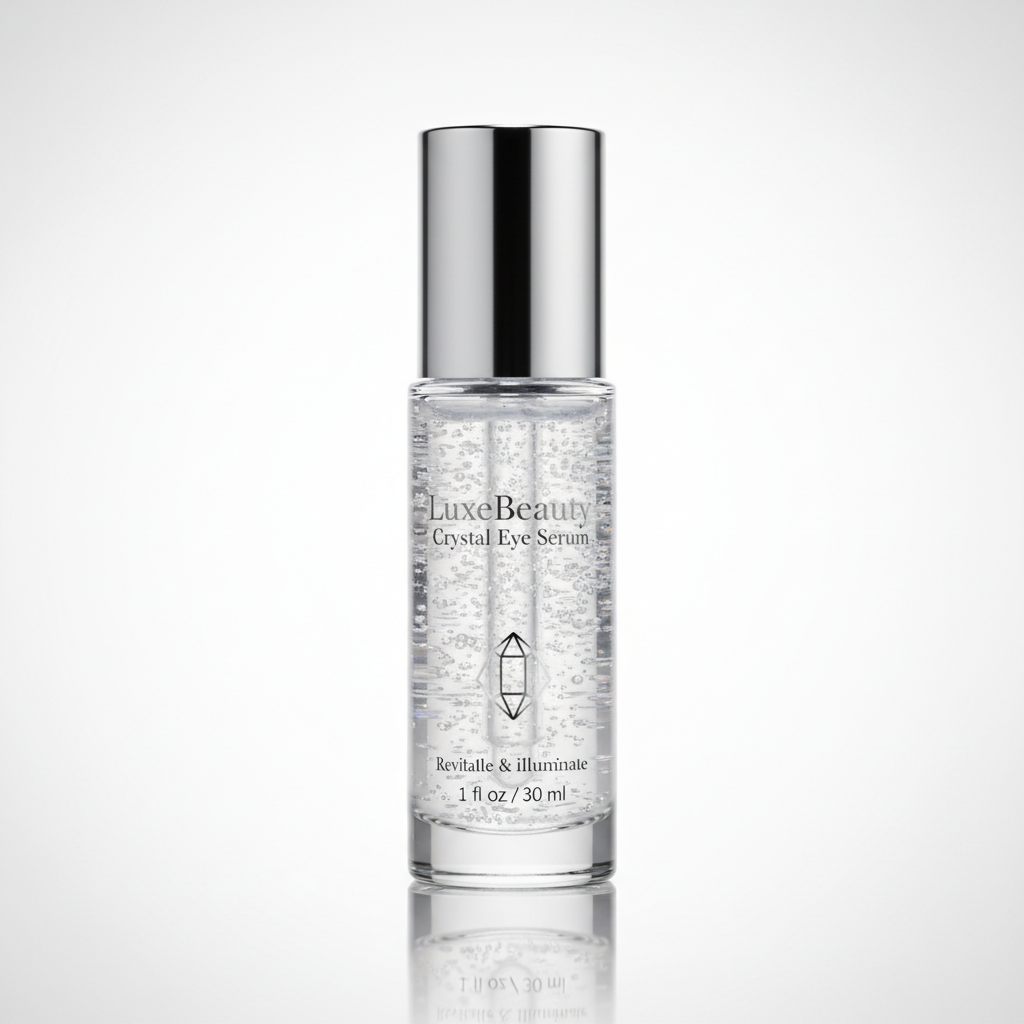 LuxeBeauty Crystal Eye Serum to complement the Luminous Veil Serum skincare regimen