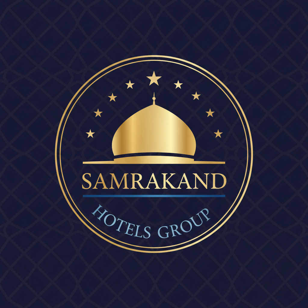 Логотип Samarkand Hotels Group - золотой купол с звездами