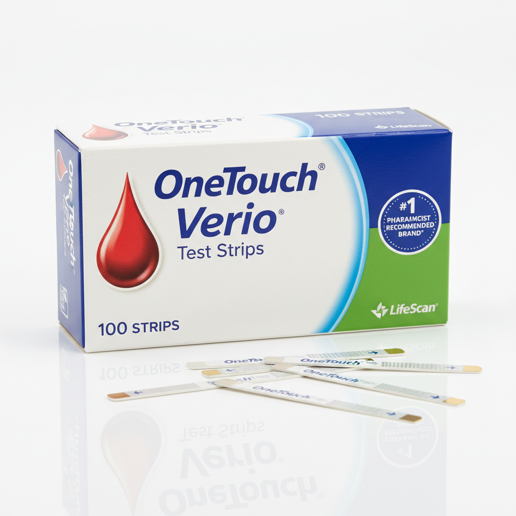 Diabetes blood sugar monitoring device with test strips