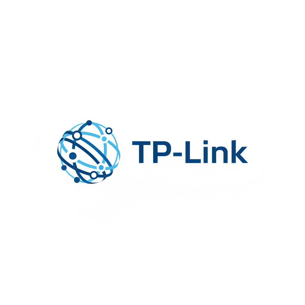 TP-Link company logo on white background representing networking equipment manufacturer