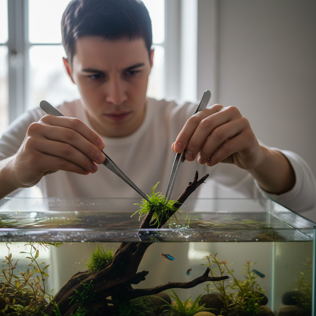 Jason Park, aquascape hobbyist with close cropped hair