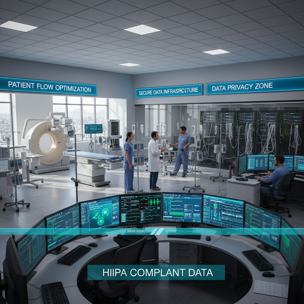Healthcare facility with modern medical equipment and staff