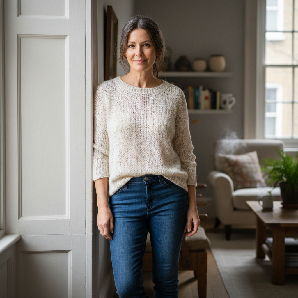 Siobhan Brennan, London homeowner, candid portrait