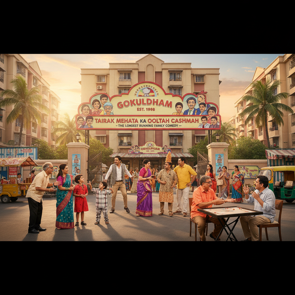 Affiche de la série Les Lunettes Renversées de Taarak Mehta