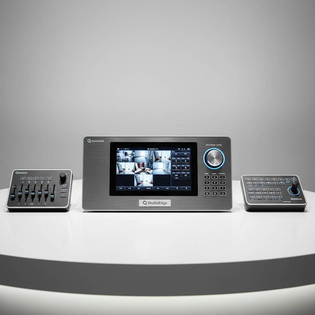 QuickLink StudioEdge broadcast production equipment at NAB exhibition