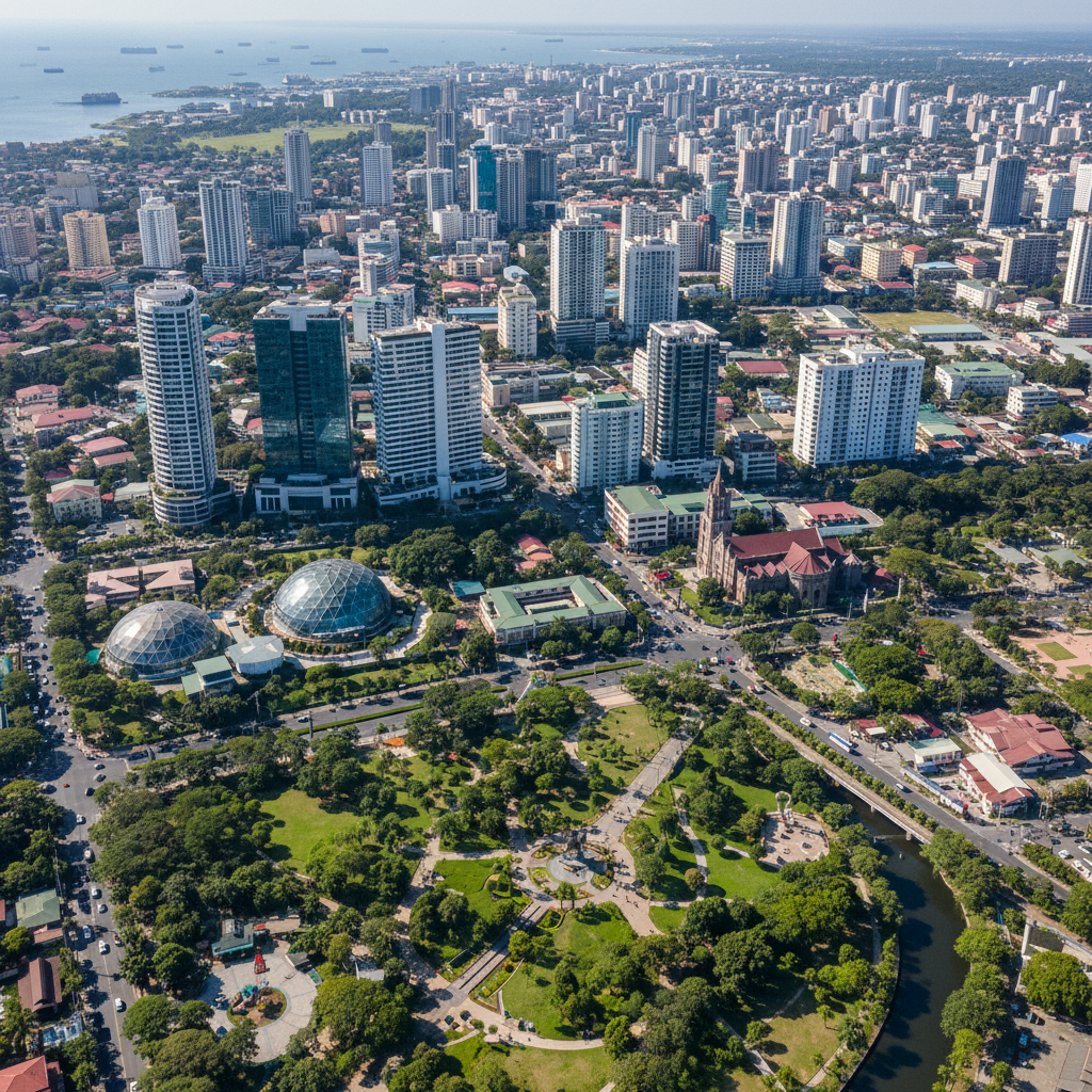 Davao City skyline and cultural landmarks showing the heart of Mindanao Philippines