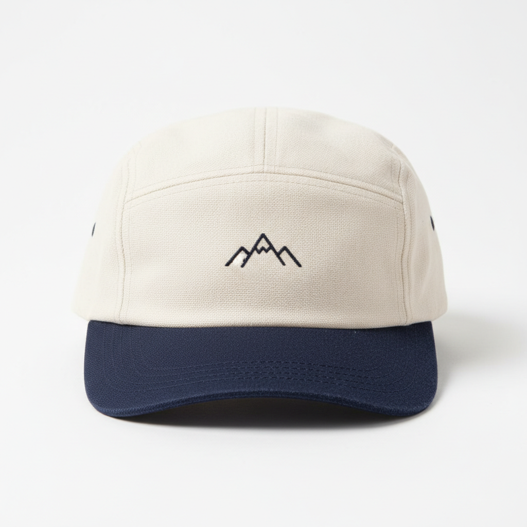 OUTLAW 5-PANEL CAP — Black streetwear accessories, dark background