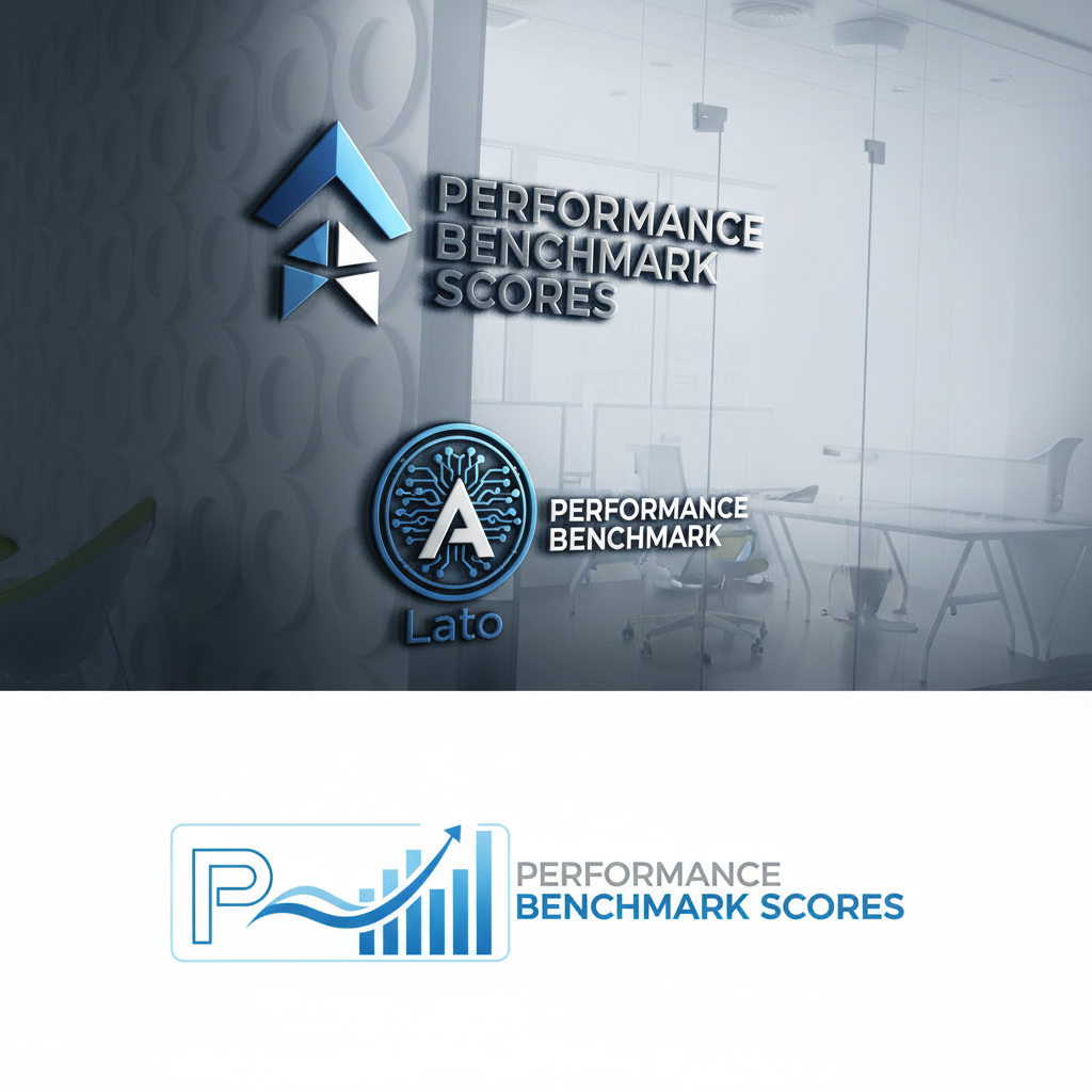 Three AI assistant logos compared with performance benchmark scores