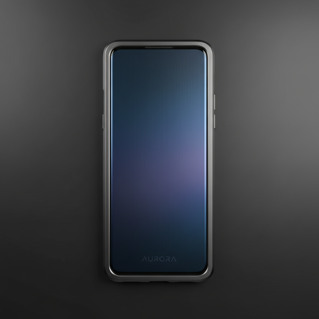 Refined website design displayed on sleek device in architectural dark environment with deep shadows