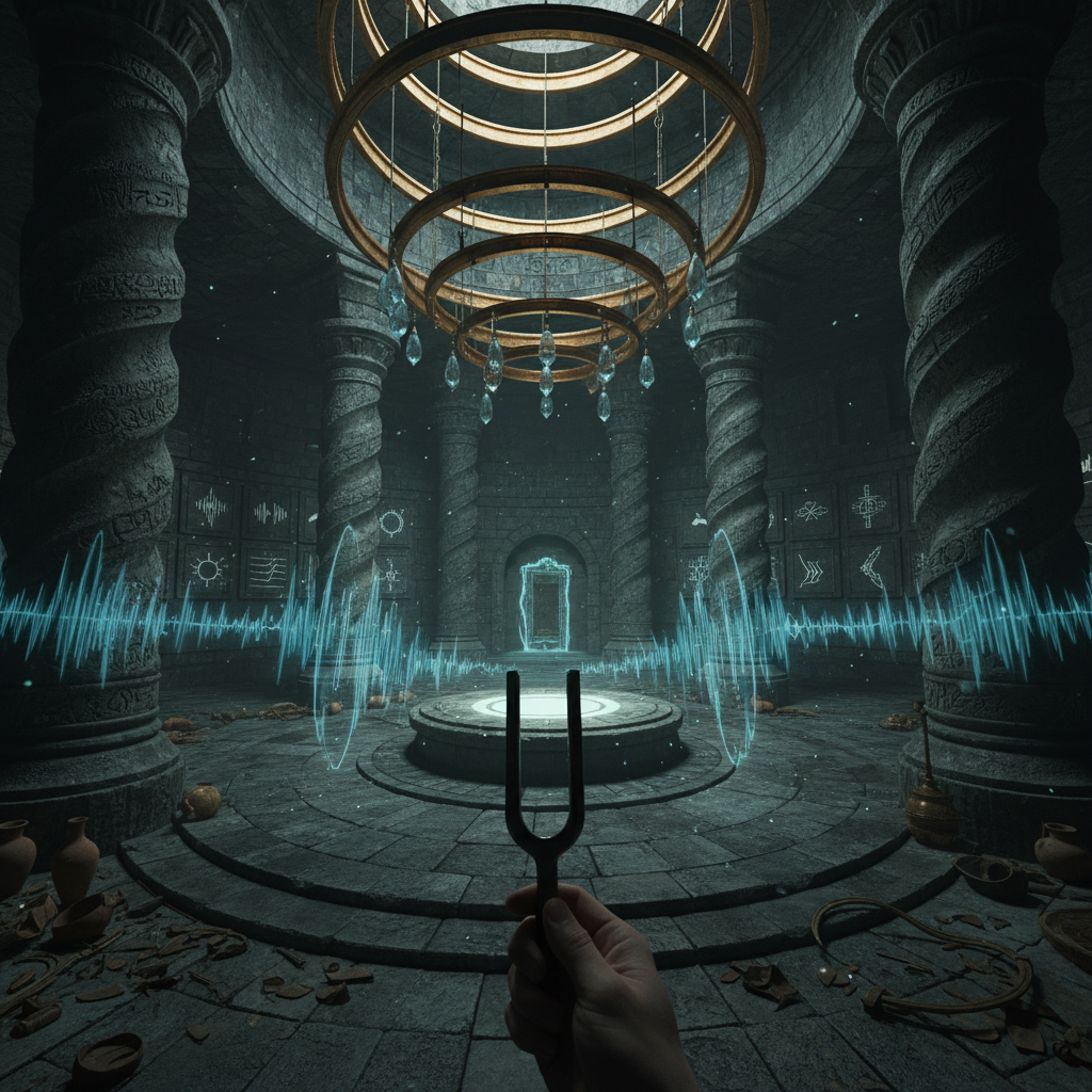 Echo Vault — Solve acoustic puzzles to navigate an ancient underground vault.
