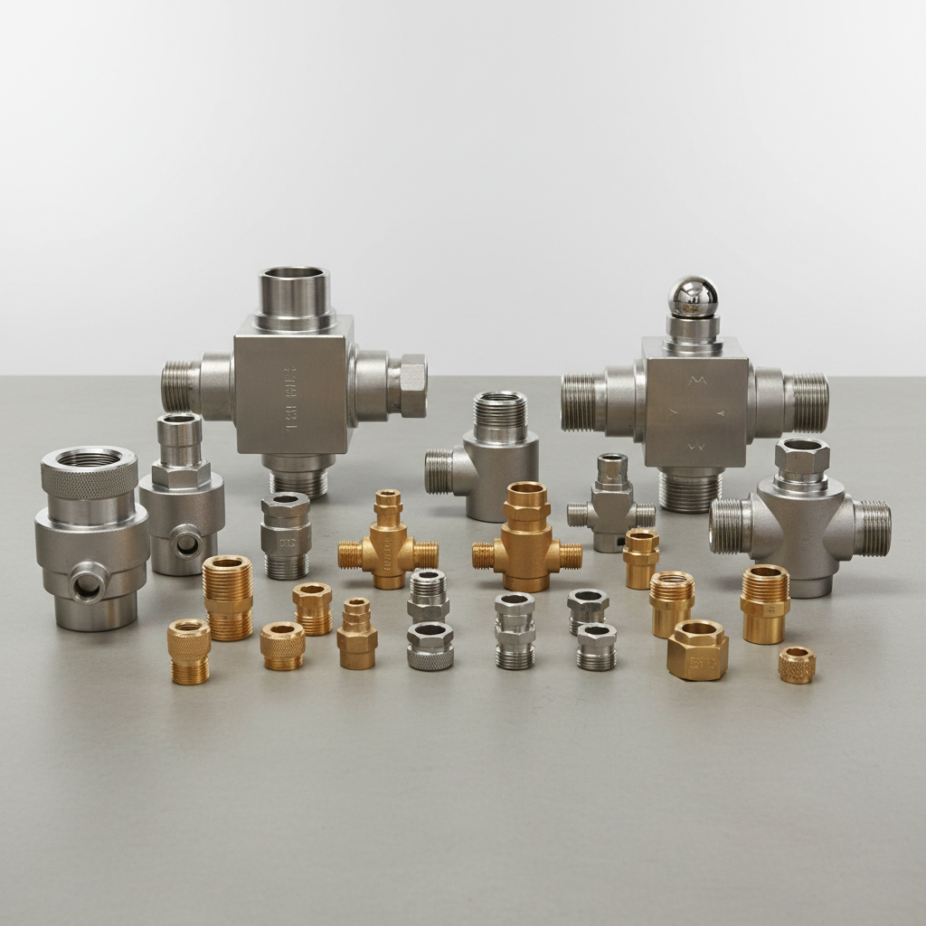 Industrial hydraulic components and fittings