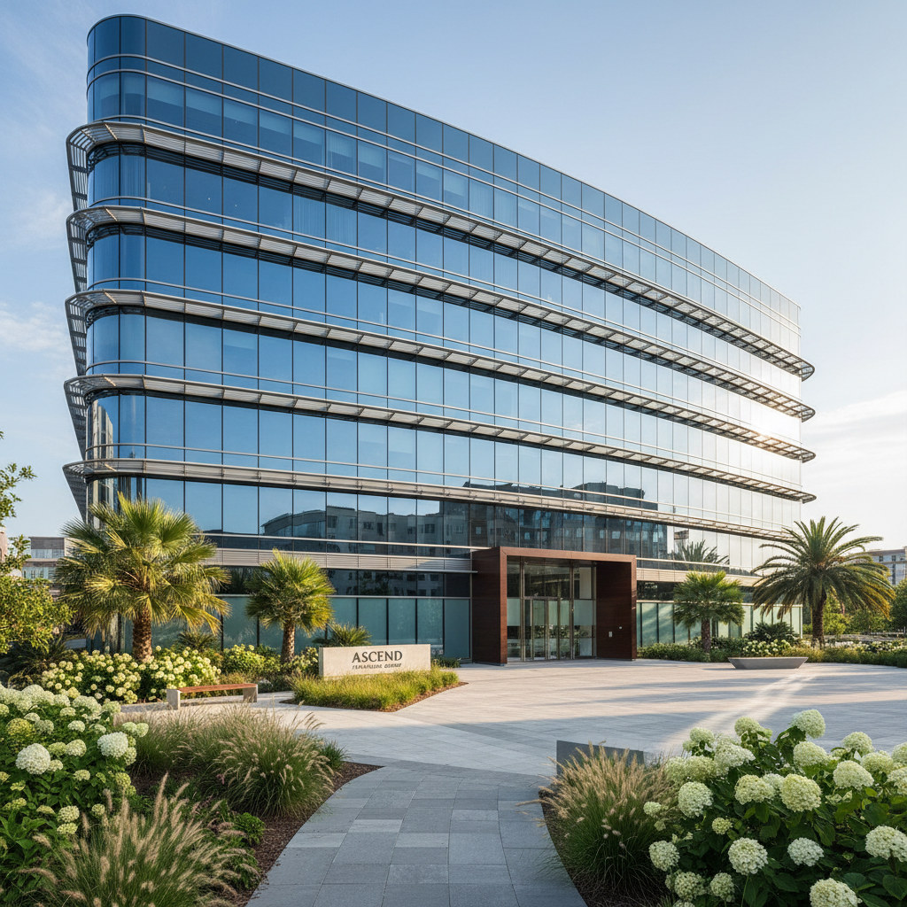 Modern commercial building representing investment property and real estate portfolio management