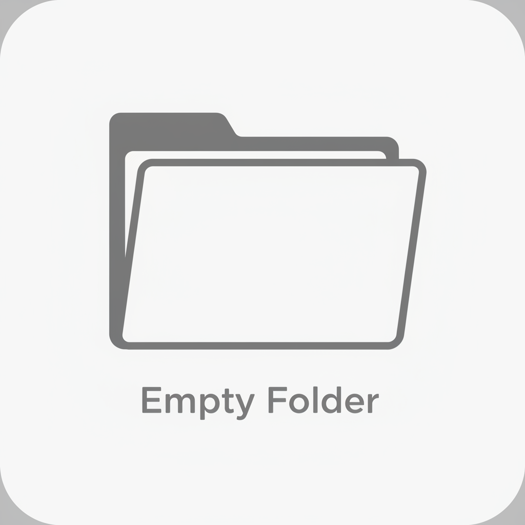 Empty folder icon