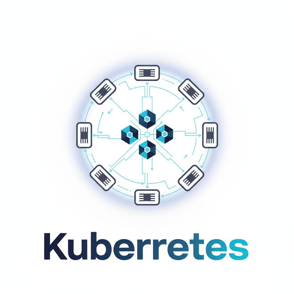 Kubernetes cluster diagram with pods nodes and services illustrated