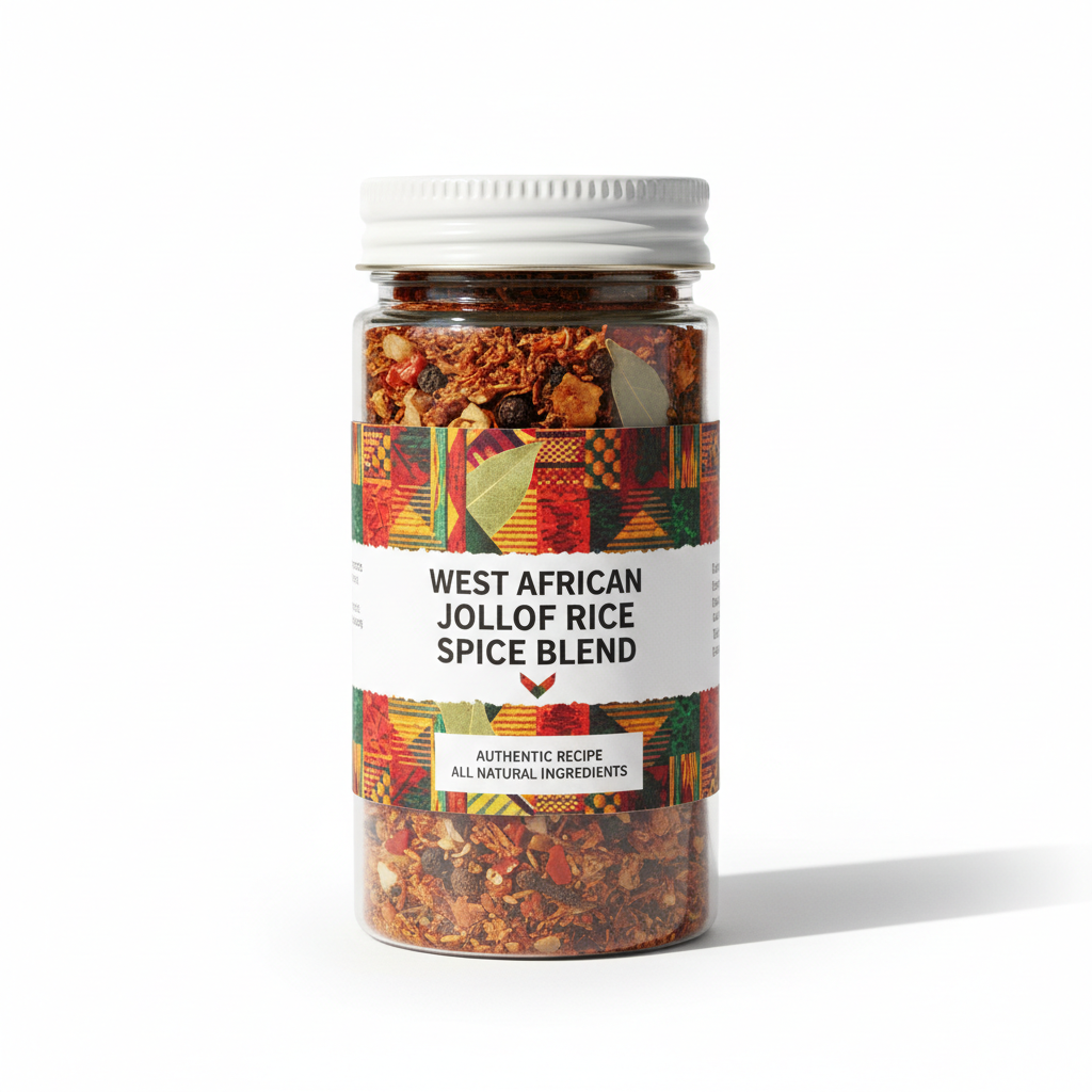 Classic Jollof Rice with tomatoes and spices