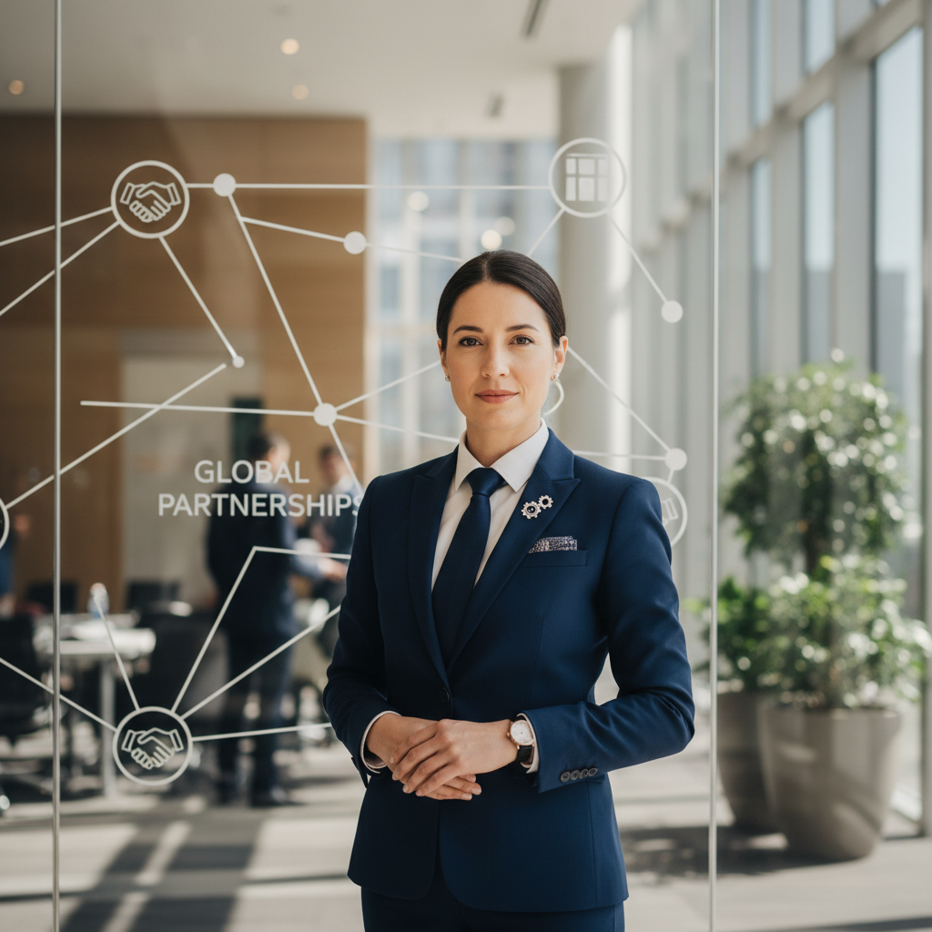 Successful Nigerian entrepreneur in modern office