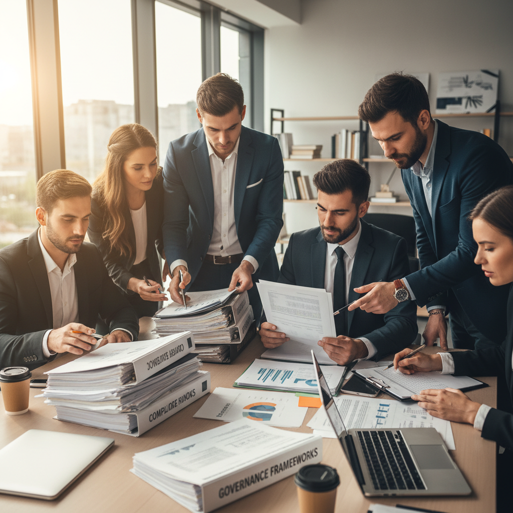 Professional export documentation and paperwork being reviewed for international trade compliance