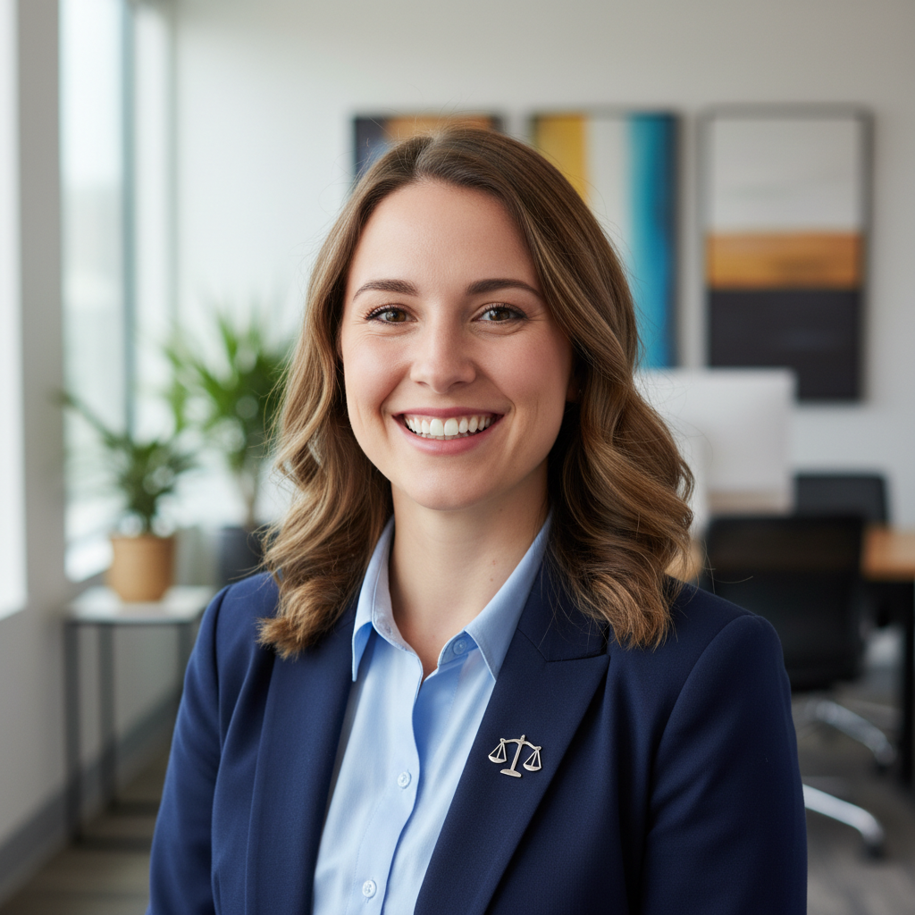 Advocate team member smiling in office