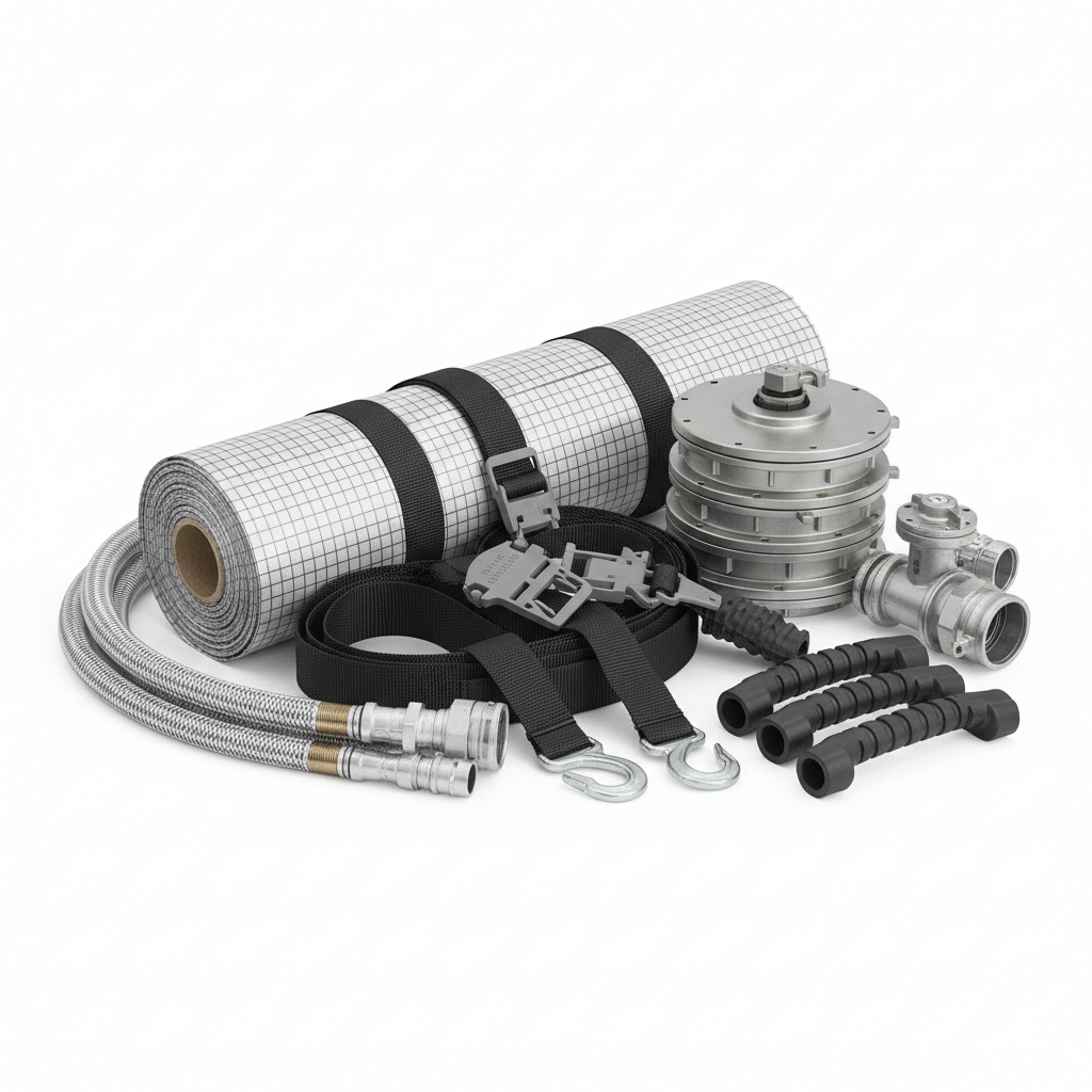 Industrial products and components in heavy-duty flexible packaging for manufacturing applications