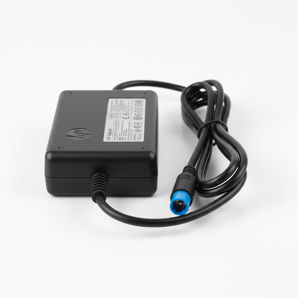 HP original 45W laptop charger with blue tip connector