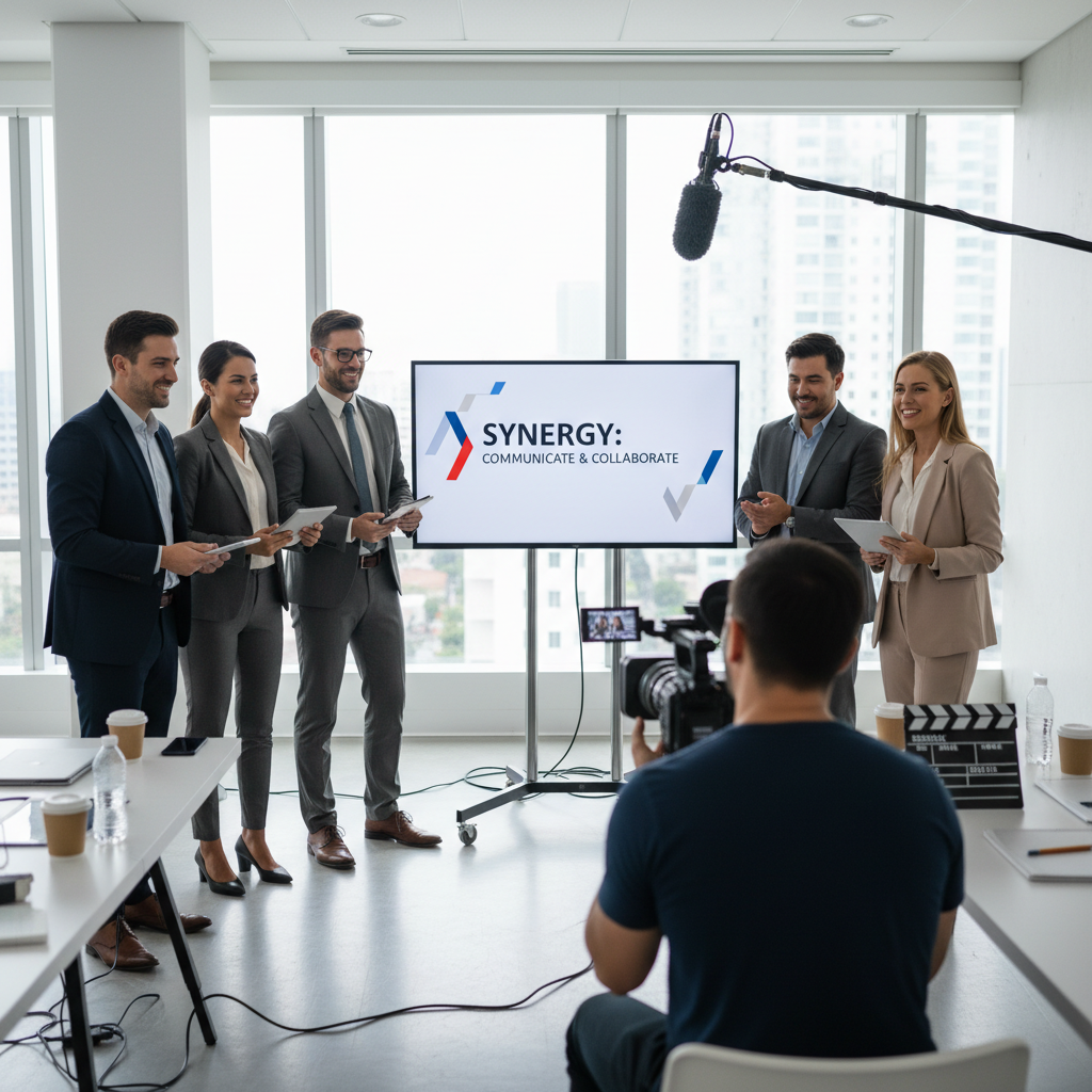 Corporate training and communications video project for business team